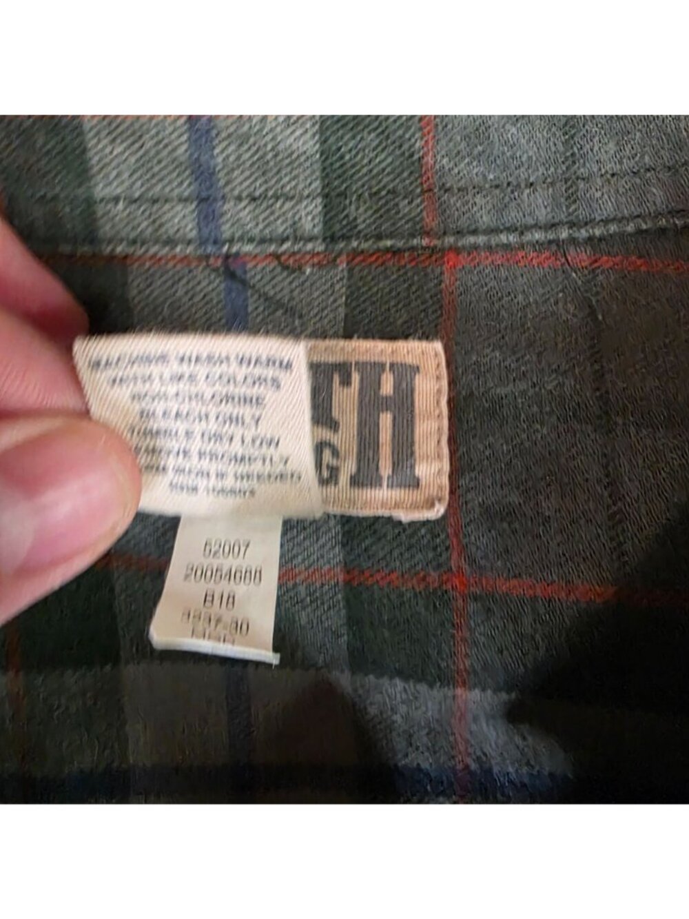 Duluth Trading Co Mens 3XL Green Plaid Button-Front Shirt 100% Cotton Dual Chest - Picture 4 of 9